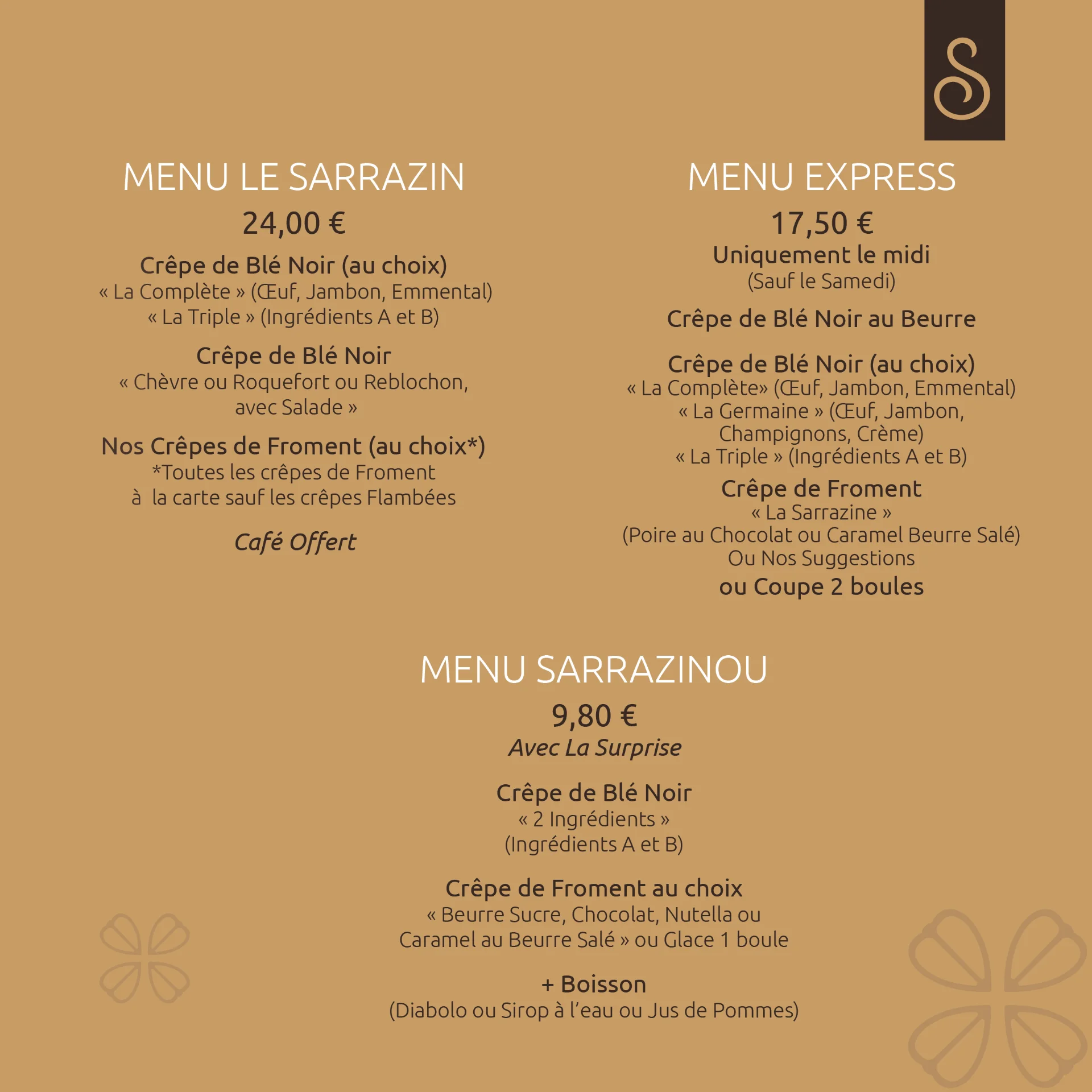 Crêperie et Traiteur Le Sarrazin à Saint Thuriau